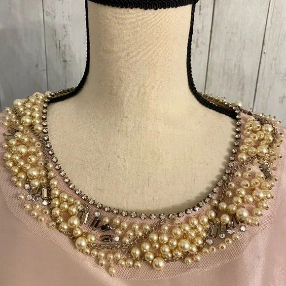 Terry Jon Sleeveless Side Drape Ruffle Gown - Picture 6 of 15